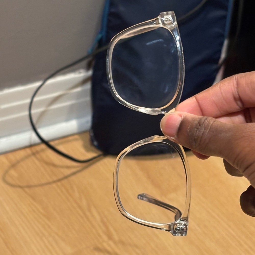 Transparent Wearable Smart Glasses